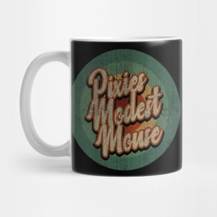 Circle Retro Vintage Pixies & Modest Mouse Mug